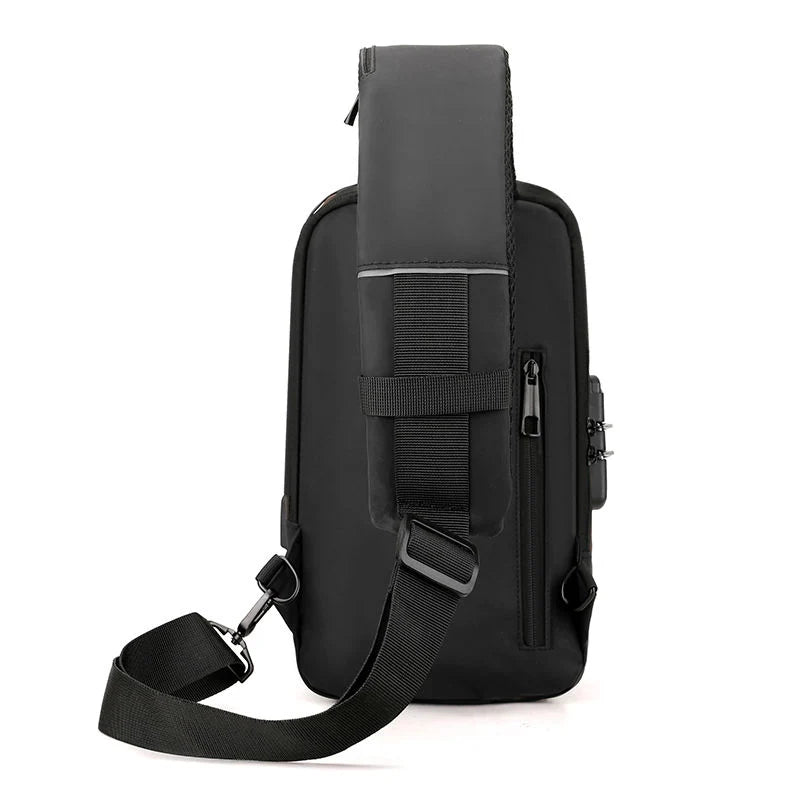Borsa a Tracolla Antifurto Uomo con USB